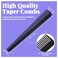 6 Pieces Taper Comb Black Carbon Fiber Comb Heat Resistant Barber Comb Salon Hairdressing Comb Styling Comb Fine and Wide Tooth Comb Tapered Comb for Men and Women All Hair Types