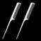 2 PCS Metal Rat Tail Comb Stainless Steel Hair Combs Flat Top Fine Cutting Comb Teasing Pin Tail Barber Comb with Parting Tip for Braiding Hair, Rat Tail Comb with Metal Pick for Women Men