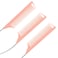 Giantree 3 Pcs Curved Rat Tail Combs, Rat Tail Parting Comb Carbon Fiber Long Steel Pin Teasing Rat Tail Comb for Hair Styling Hair Parting Tools for Women(Pink)