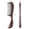 Onedor Handmade Black Sandalwood Hair Combs - Anti-Static Scented Wood Comb for Natural Hair Detangling (Extra Wide Tooth)