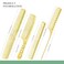 4 Types Metal Comb Professional Aluminum Dressing Comb Set for Barber Hair Styling, Included Fine Cutting Comb, Rat Tail Comb, Detangling Comb, Handle Comb - Rose Gold, Gold, Silver