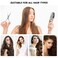 2pcs Buffalo Ox Horn Comb Handmade Engraving Anti- Static Detangling Hair Massage Horn Comb for Men Women (Random Color)