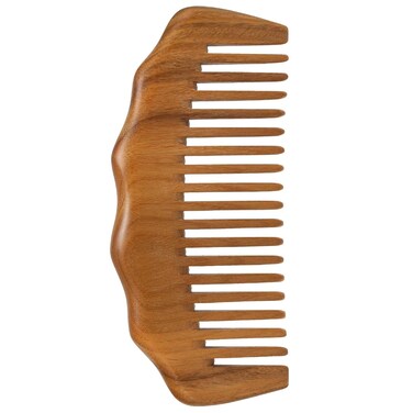 Wooden Comb for Women Hair Growth, Labor Comb, Wide Tooth for Curls- Sandalwood