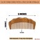 Wooden Comb for Women Hair Growth, Labor Comb 2 Pack, Wide Tooth for Women, Fine Tooth for Men Beard - Sandalwood