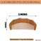 Wooden Comb for Women Hair Growth, Labor Comb 2 Pack, Wide Tooth for Women, Fine Tooth for Men Beard - Sandalwood