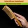 Wooden Comb for Women Hair Growth, Wood Comb with Fine Tooth for Men - Sandalwood