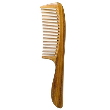 Wooden Comb for Women Hair Growth, Wood Comb with Fine Tooth for Men - Sandalwood