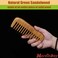 Wooden Comb for Women Hair Growth, Wide Tooth Comb for Curly Hair Detangling, Wide Tooth for Scalp Massage - Green Sandalwood