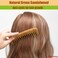 Wooden Comb for Women Hair Growth, Wide Tooth Comb for Curly Hair Detangling, Wide Tooth for Scalp Massage - Green Sandalwood