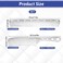 2 Pcs Stainless Steel Hair Combs Metal Hair Styling Comb Anti Static Fine Tooth Styling Comb Set Professional Hairdressing Barber Comb with Hole Design for Women Men