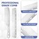 2 Pcs Stainless Steel Hair Combs Metal Hair Styling Comb Anti Static Fine Tooth Styling Comb Set Professional Hairdressing Barber Comb with Hole Design for Women Men