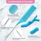 3 PCS Highlighting Combs with 4PCS Alligator Clips, Catcan Weaving Combs for Highlighting Professional Styling Weaving Rat Tail Combs Set for Barbershop Home Hair Salon