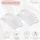 Parcelona French Swirl Crystal Clear Small 2 &frac34;&rdquo; Celluloid Set of 2 Side Hair Combs for Women and Girls