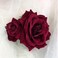 Flower Hair Combs, Rose Flower Bohemia Hairpin Bride Costume Hair Decor for Party Wedding Wine Red