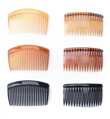 6 Pcs Hair Side Combs French Twist Plastic Comb with 16 23 Teeths for Women Girls Fine Long Thick Thin Curly Hair Parties Theme Wedding Bridal Decoration