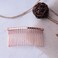 2 Pcs Wedding Veil Hair Side Comb Metal Black Twist Wire Curved Classic French Styling 20 Teeth Hair Pin Clamp for Fine Hair Women Girl DIY Bridal Hair Accessories (Rose Gold)
