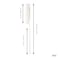 Allegro Combs LX #4630 - Set of 2 Coarse Teeth Pintail Combs, Stainless Steel Pins 1 Set (White)