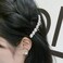 2Pcs Pearl Crystal Rhinestone Headpieces 15 Teeth Bride Wedding Bridal Hair Combs Clips Rose Gold Headdress Accessories for Women and Girls