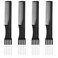 4 Pack Black Metal Prong Teasing Combs with Stainless Steel Back Comb - Styling and Cutting Combs for Curly Hair
