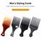 4-Pack Plastic Wide-Tooth Afro Lift Combs for Styling, Detangling, Adding Volume, Suitable for Long, Curly, Thick Hair, Wigs, and Beards - for Men &amp; Women
