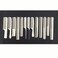 White/Black salon professional barber carbon comb heat-resistant anti-static hair comb set of 8 hairdressers preferred (13PC-White)
