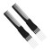 2pcs Black Carbon Lift Teasing Combs, Teasing Combs with Metal Prong Double-Head Hair Pick, Fork Rat Tail Comb Tool for Women Hair Styling Salon for Thick Thin Fine Hair Fluffing and Styling Hair