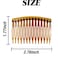 TIHOOD 33PCS Plastic Hair Side Combs Slide Bun Holder with 14 Teeth DIY Headpieces Clips Grips Barrettes Accessories for Women Girls Wedding Brides Veil (Black, Coffee, Transparent)