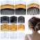 27 Pieces Hair Side Combs French Twist Hair Comb Lightweight Plastic 11/25/29 Teeth Comb Hair Clips for Women Girls(Classic)