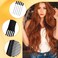 2pcs Double-Head Parting Teasing Comb, Black Metal Teasing Combs for Women Fine Tooth Comb Hair Forking Comb Prong Pick Combs Parting Comb Styling Comb with Metal Pick for Women
