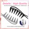 2pcs Wide Tooth Comb for Curly Hair, Plastic Shark Teeth Hair Comb for Brushing Out Curls Hair Tool for Wet Wavy Thick Hair Wig Haircut Salon Women Men