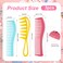 3pcs Wide Tooth Hair Combs, Big Detangling Hairstyle Comb Durable Large Shark Tooth Comb Hair Styling Comb for Women Men Thick Hair Wigs Hair Combing Styling Trimming (3 Colors)