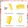 3pcs Wide Tooth Hair Combs, Big Detangling Hairstyle Comb Durable Large Shark Tooth Comb Hair Styling Comb for Women Men Thick Hair Wigs Hair Combing Styling Trimming (3 Colors)
