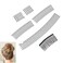 Teeth Hair Clip Combs,Metal Hair Side Combs U shaped Hair Finishing Fixer Comb Pins Material All Weather Retention Different Hairstyles for Women (black)