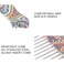 Hair Pick Comb,Professional Afro Stainless Steel Detangle Styling Tool Protable Salon Wide Teeth Combs for Most Curly Hair(K4)