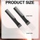2pcs Black Metal Prong Pick Combs Parting for Women, Double-Head Parting Teasing Comb with Metal Pick Fork Comb Tool Hair Picking Comb for Hair Styling Salon Fine Hair Thick Thin Hair