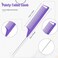 3 Pcs Comb Set Edge Brush Bristle Hair Brush Rat Tail Comb, Hair Styling Tools for Curly Hair, Purple, Women