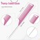 3 Pcs Comb Set - Edge Brush, Rat Tail Comb, Curly Hair Brush, Parting Comb, Slick Back Products for Women &amp; Babies, Hot Pink