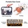 2-Pack Large Hair Detangling Comb, French Hair Comb Wide Teeth Pocket Comb for Thick Curly Wavy Hair, Detangler Comb Styling Comb
