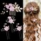 BOYIVI Hair Comb, 4 Pieces Vintage Wedding Flower Pearl Rhinestone Hair Pins Bridal Hair Accessories, Purple, for Brides Bridesmaids Women and Girls