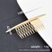 2PCS Metal Alloy Hair Side Combs Silver+Golden French Twist 10 Teeth Comb Hair Clip Hair Fork Pigtail Holders Mini Hair Tools for Wedding Daily Gift