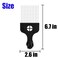 Hair Pick for Curly Hair Afro Pick Comb with Metal Pick Wide Tooth Comb for Curls (Black)