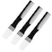 3 Packs Teasing Comb with Metal Pick Combs for Women Hair Pick Comb for Hairstylist (3pcs black)