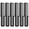 6 Pieces Hair Cutting Comb for Women, Professional Barber Combs Set All Purpose Clipper Comb Hairstylist Hair Comb for Men Stylists Home Salon (Black)