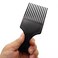BlingKingdom Plastic 6.3 Inch Smooth Wide Hair Pick Comb Afro Hair Comb Hairdressing Styling Tool for Natural Curly Hair Thick Hair (Black)