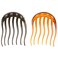 6 Pcs Bump It Up Hair Insert Comb Ponytail Puffy Hair Combs Hair Styling Accessories for Women and Girls (3Black+ 3Coffee)
