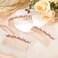 Mabor 3 Pcs French Hair Comb, Wedding Pearl Hair Comb Bride Crystal Headpiece Bridal Pearl Hair Side Combs Hair Accessories for Women and Girls(Rose Gold)