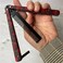 Grooming Comb, Butterfly Practice Trainer Designed, Portable Training Practice Hair Comb,Easy to Practice Flipping (Red)