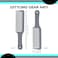 401 Barber Comb Flattops Clipper Comb Hair Cutting Wavy Teeth Heat Resistant Bear Combs Flat Top Comb 1 Pc. (Gray)