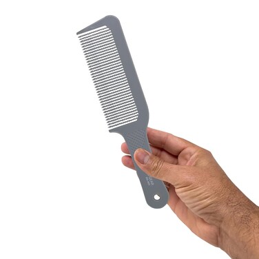 401 Barber Comb Flattops Clipper Comb Hair Cutting Wavy Teeth Heat Resistant Bear Combs Flat Top Comb 1 Pc. (Gray)