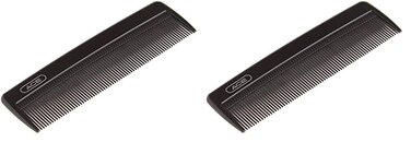 GOODY Ace Classic Bobby Pocket and Purse Hair Comb - 5 Inch, Black - Great for All Hair Types - Fine Comb Teeth for Thin to Medium Hair (Pack of 2)